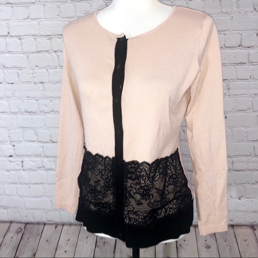 The Limited | Lace trim cardigan